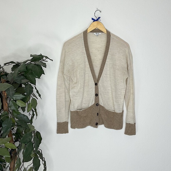 Madewell Wool, Linen and Alpaca Cardigan Sweater - Picture 1 of 4